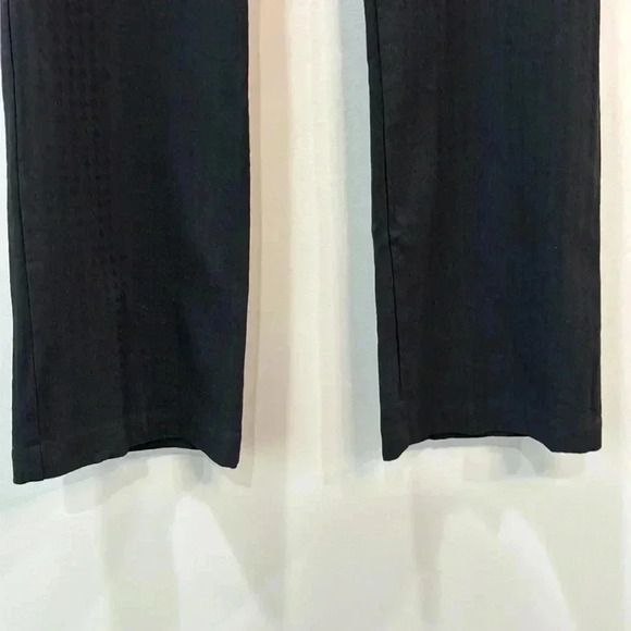 Soho Apparel Black Stretch Pants Size 6 Front Zip Back Pockets - Picture 7 of 12